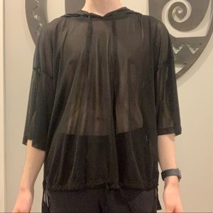 Forever21 sheer hoodie